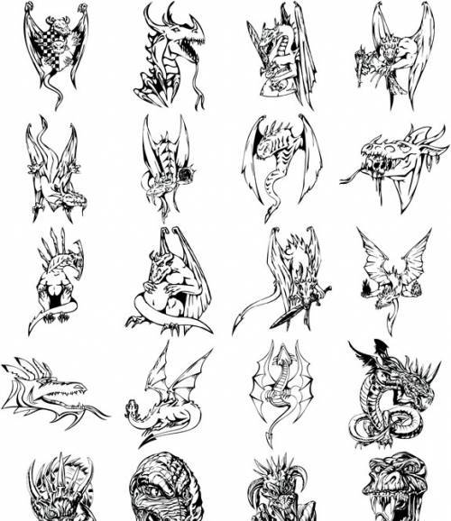 chinese dragon tattoo drawing. Chinese Dragon Tattoo Design.